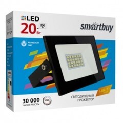 Прожектор светодиодный 20 Вт 6500К IP65 Smartbuy FL SMD LIGHT (SBL-FLLight-20-65K) черный