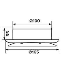 Анемостат приточный регулируемый Era с фланцем d100 мм белый - фото 2