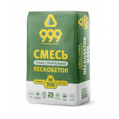 Смесь цементная пескобетон 999 М300 25 кг