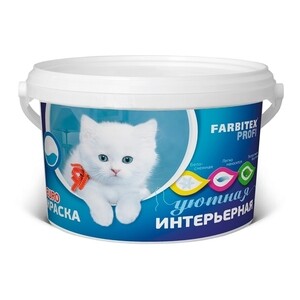 Краска акриловая Farbitex Профи интерьерная 14 кг — купить в Санкт ...