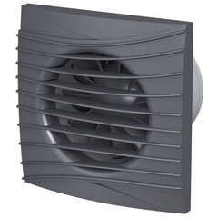 Вентилятор осевой diciti с обратным клапаном тихий 4C dark gray metal