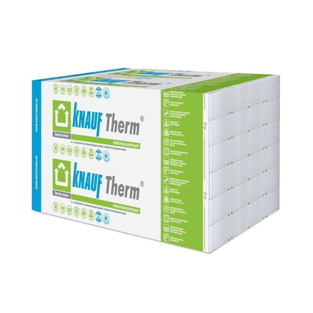 Изображение товара Пенополистирол Knauf Therm Теплая стена 100x600x1200 мм для фасада