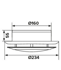 Анемостат вытяжной регулируемый Era с фланцем d160 мм белый - фото 2