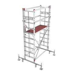 Вышка-тура Новая высота NV 3480 каркас алюминий рабочая высота 3,80-5,62 м - фото 1