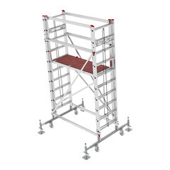 Вышка-тура Новая высота NV 3480 каркас алюминий рабочая высота 3,80-5,62 м - фото 11