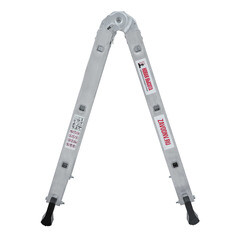 Лестница алюминиевая шарнирная двухсекционная 3 ступени Новая высота бытовая - фото 6