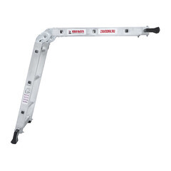 Лестница алюминиевая шарнирная двухсекционная 3 ступени Новая высота бытовая - фото 5