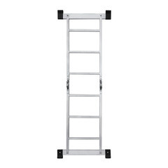 Лестница алюминиевая шарнирная двухсекционная 3 ступени Новая высота бытовая - фото 9