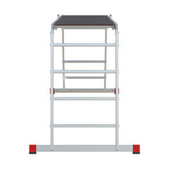 Лестница алюминиевая трансформер четырехсекционная 4 ступени Новая высота NV3332 профессиональная - фото 6