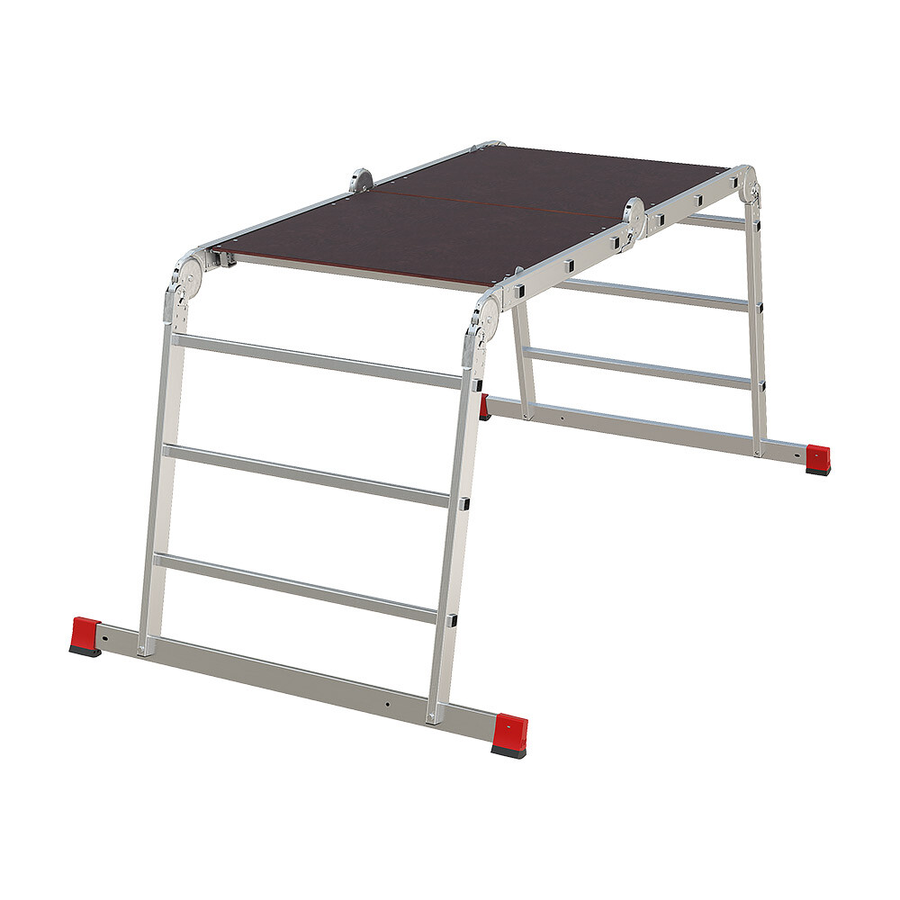 Лестница алюминиевая трансформер четырехсекционная 3 ступени Новая высота NV3333 профессиональная