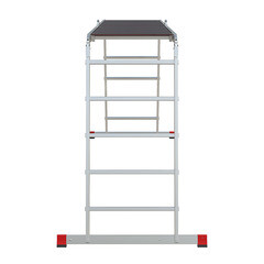 Лестница алюминиевая трансформер четырехсекционная 5 ступеней Новая высота NV3333 профессиональная - фото 5