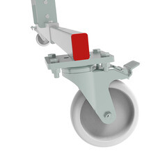 Лестница-стремянка алюминиевая 6 ступеней 110 мм телескопическая траверса 1,67 м Новая высота - фото 6