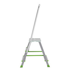 Стремянка стальная с алюминиевыми ступенями 3 ступени 80 мм 0,588 м Новая высота - фото 11