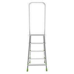 Стремянка стальная с алюминиевыми ступенями 4 ступени 80 мм 0,809 м Новая высота - фото 10