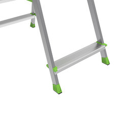 Стремянка стальная с алюминиевыми ступенями 4 ступени 80 мм 0,809 м Новая высота - фото 7