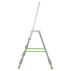 Стремянка стальная с алюминиевыми ступенями 5 ступеней 80 мм 1,13 м Новая высота - фото 2