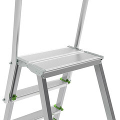 Стремянка стальная с алюминиевыми ступенями 5 ступеней 80 мм 1,13 м Новая высота - фото 9