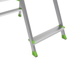 Стремянка стальная с алюминиевыми ступенями 5 ступеней 80 мм 1,13 м Новая высота - фото 7