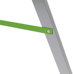 Стремянка стальная с алюминиевыми ступенями 5 ступеней 80 мм 1,13 м Новая высота - фото 6