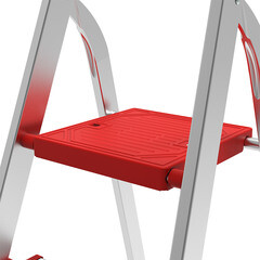 Стремянка алюминиевая 5 ступеней 80-130 мм 1,07 м Новая высота - фото 5