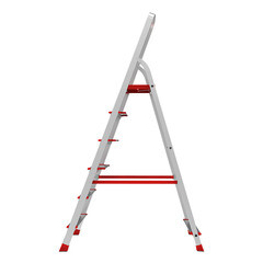 Стремянка алюминиевая 6 ступеней 80-130 мм 1,29 м Новая высота - фото 8