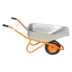 Тачка садово-строительная одноколесная Строймаш 90 л 170 кг (17031/17011) - фото 4