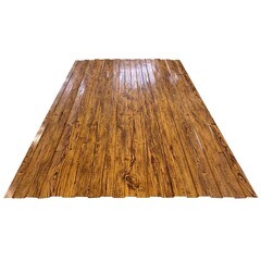 Профнастил С8 1,185х2 м 0,3 мм дерево 3D - фото 1