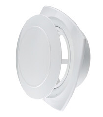 Изображение товара Анемостат вытяжной регулируемый Era с фланцем d160 мм белый