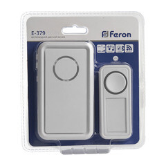 Звонок Feron (41435) беспроводной с кнопкой 18 мелодий белый - фото 2