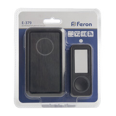 Звонок Feron (41436) беспроводной с кнопкой 18 мелодий черный - фото 2