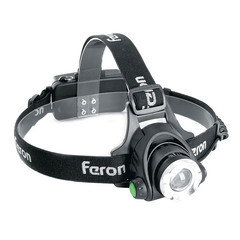 Фонарь налобный Feron 1 LED 5 Вт аккумуляторный Li-Ion 2000 мАч пластик - фото 1