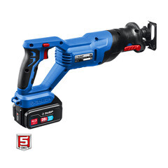 Пила сабельная аккумуляторная Зубр SPB-180 20 В 4 Ач Li-Ion с АКБ и ЗУ (SPB-180-41) - фото 3