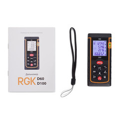 Дальномер лазерный RGK D60 60 м (4610011870613) - фото 3
