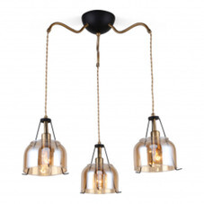 Люстра подвесная Rivoli LOFT Rivoli P3 5040-203 E14 40 Вт античное золото