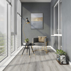 Керамогранит Cersanit Yasmin серый 598х185х7,5 мм (11 шт.=1,216 кв.м) - фото 3