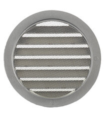 Решетка вентиляционная алюминиевая наружная Era d125 мм с фланцем d150 мм без покрытия - фото 3