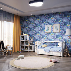 Обои бумажные Саратовские обои Космос С6 Д644-01 (0,53х10 м) - фото 4