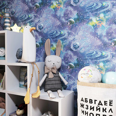 Обои бумажные Саратовские обои Космос С6 Д644-01 (0,53х10 м) - фото 3