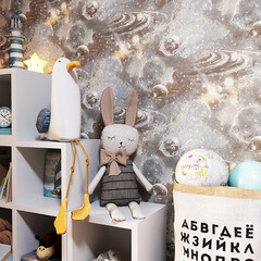 Обои бумажные Саратовские обои Космос С6 Д644-06 (0,53х10 м) - фото 2