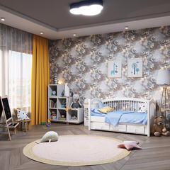 Обои бумажные Саратовские обои Космос С6 Д644-06 (0,53х10 м) - фото 3