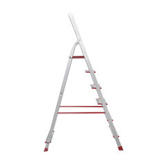 Стремянка алюминиевая 5 ступеней 80-130 мм 1,07 м Новая высота - фото 4