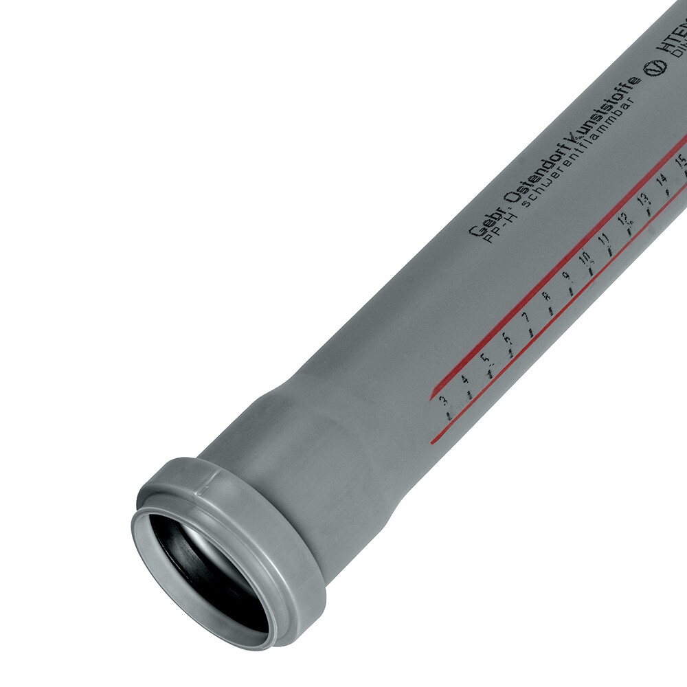 Изображение товара Труба канализационная Ostendorf HTEM d50x250 мм пластиковая для внутренней канализации (112010)