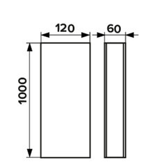 Воздуховод плоский пластиковый 60х120 мм 1 м - фото 2