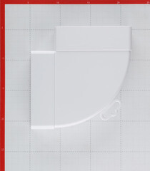 Колено горизонтальное пластиковое для плоских воздуховодов 60х120 мм 90° - фото 2