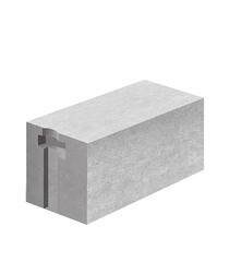 Газобетон ЛСР 300х250х625 мм D400 - фото 1