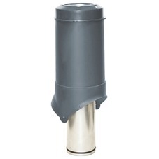 Выход вентиляции Krovent Pipe-VT d125 700 мм серый