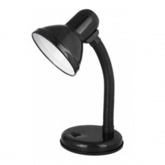 Лампа настольная Ultraflash UF-301P С02 230 В 60 Вт E27 черная 12368