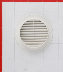 Решетка вентиляционная пластиковая наружная Era РКН d136 мм с фланцем d100 мм белая - фото 2