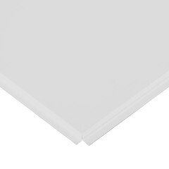 Кассета для подвесного потолка 600х600 мм Албес Tegular Эконом алюминиевая белая матовая