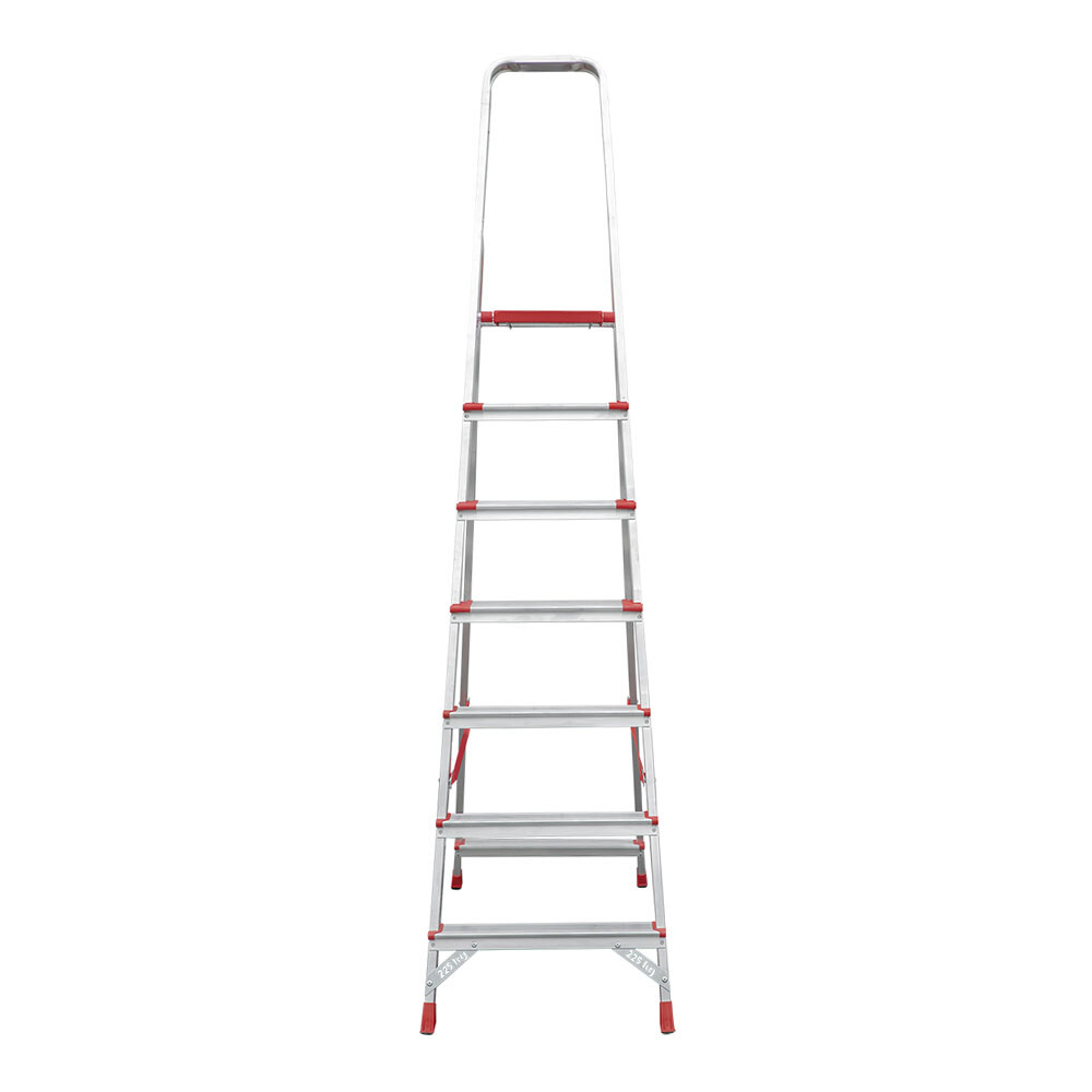 Стремянка алюминиевая 10 ступеней 80-130 мм 2,17 м Новая высота